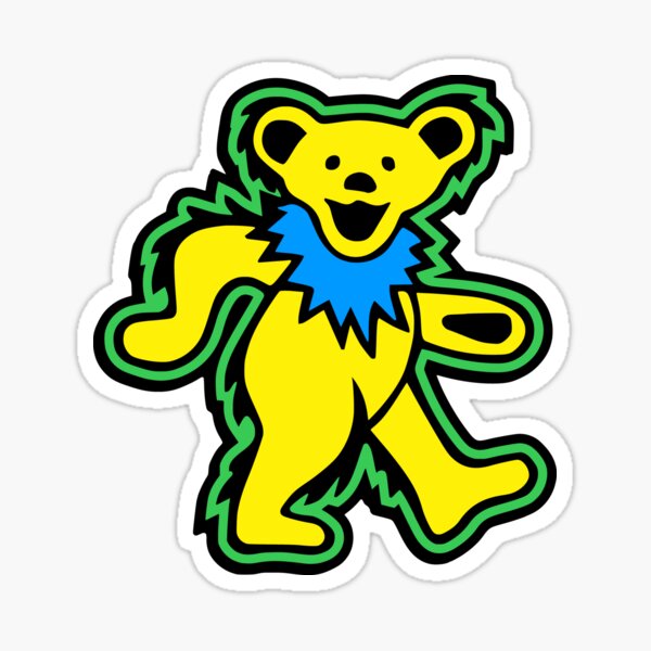 Item preview, Grateful Dead Yellow Dancing Bear  designed and sold by dfai.