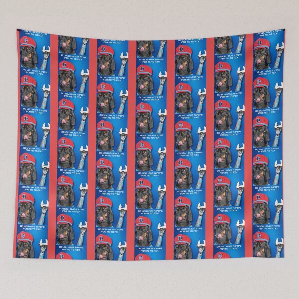 Item preview, Plumber Dog Ready to Help by Linavi designed and sold by Linavi.