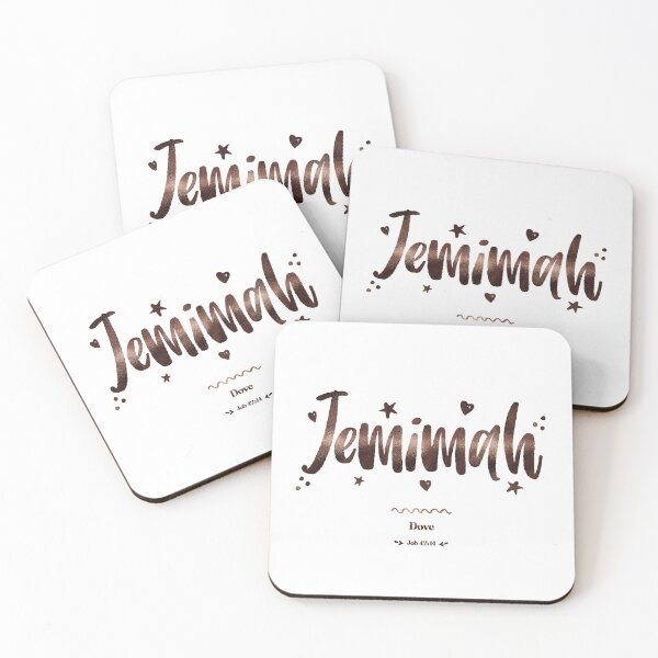 Item preview, Jemimah | Job 42 14 | Dove | Christian Name with Biblical Meaning For Girl | Christian Name Collection designed and sold by Blessed Be Your Name.
