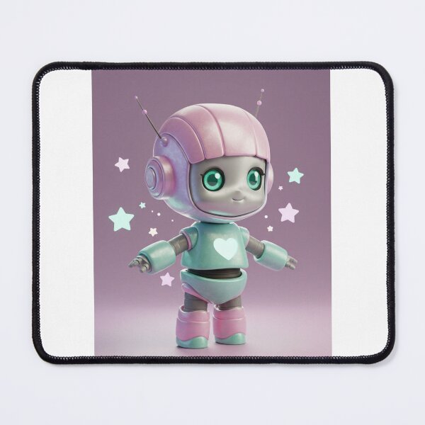 Item preview, Cute Metallic Robot with Glowing Heart Merch designed and sold by SmartyWonders.