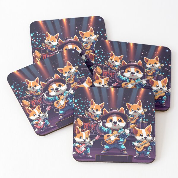 Item preview,  Corgi Rock Band Concert T-Shirt – Must-Have for Music & Dog Lovers!  designed and sold by BatkuzaHUB.
