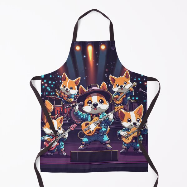 Item preview, Corgi Rock Band Concert T-Shirt – Must-Have for Music & Dog Lovers! designed and sold by BatkuzaHUB.