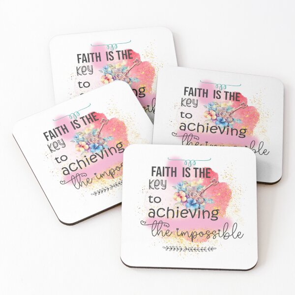 Item preview, Faith is the Key to Achieving the Impossible - Floral Key Art designed and sold by lojadpop.