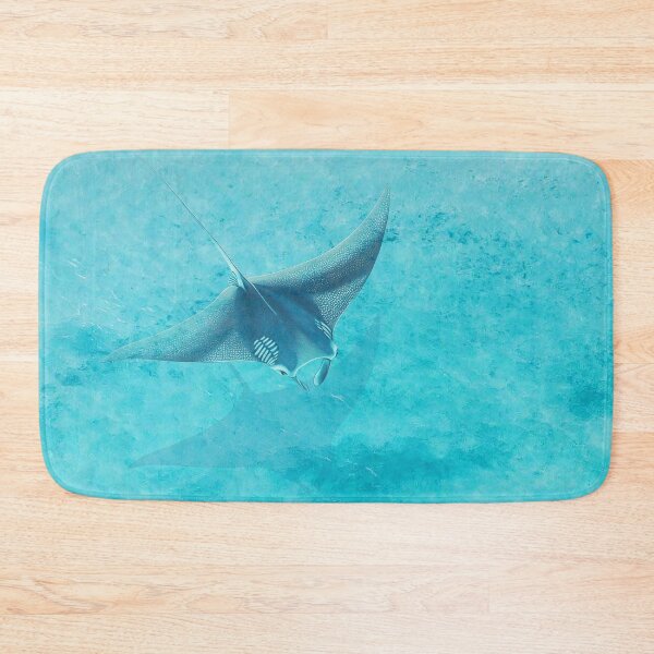 Artikelvorschau, Manta Rochen Blauer Ozean entworfen und verkauft von SurfolioPrints.