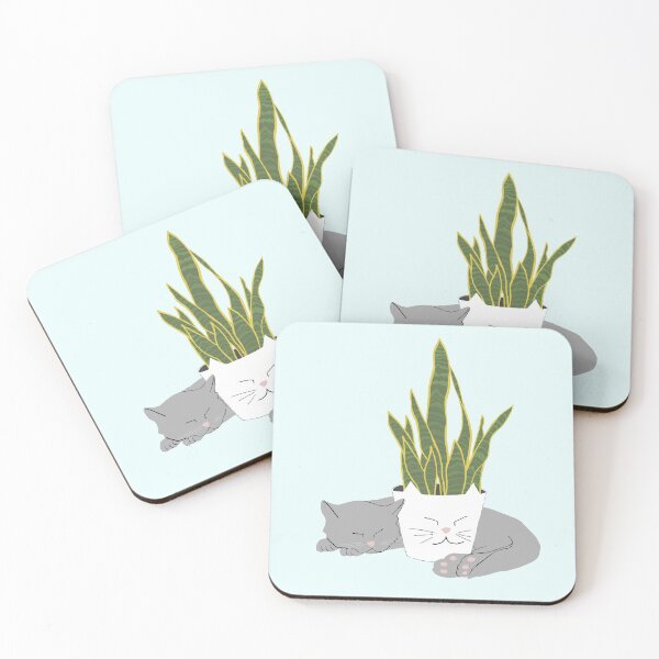 Item preview, Cat Napping with a House Plant designed and sold by Amy Hadden.