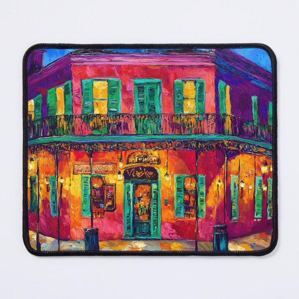 Item preview, New Orleans Nights Come Alive - A Glowing Balcony Under the City Lights Generative AI designed and sold by OlfactoART Studio.