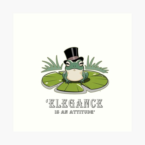 Aperçu de l'œuvre « L'élégance est une attitude – T-shirt élégant Toad » créée et vendue par albertotv250.