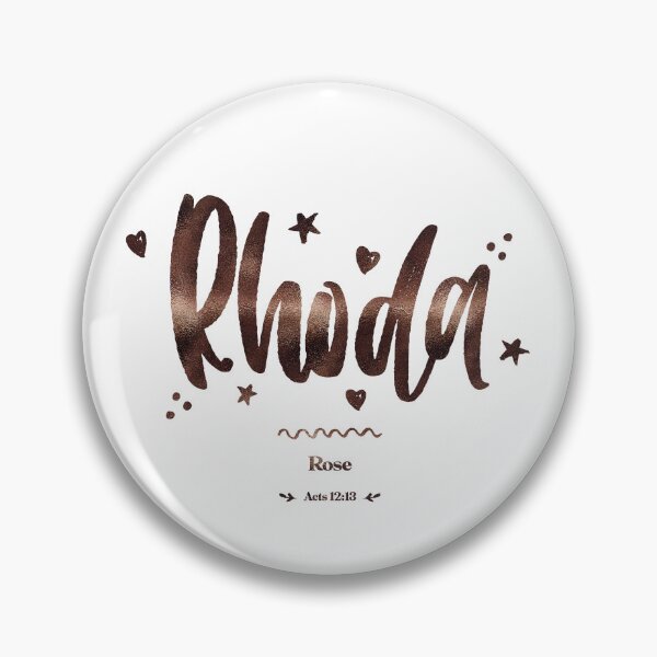 Item preview, Rhoda | Acts 12 13 | Rose | Christian Name with Biblical Meaning For Girl | Christian Name Collection designed and sold by Blessed Be Your Name.