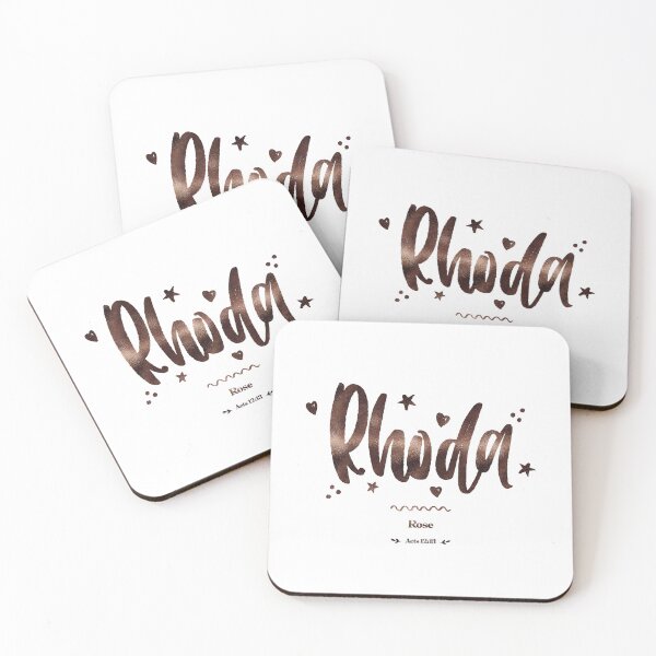 Item preview, Rhoda | Acts 12 13 | Rose | Christian Name with Biblical Meaning For Girl | Christian Name Collection designed and sold by Blessed Be Your Name.
