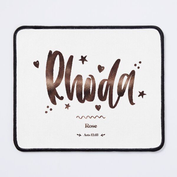 Item preview, Rhoda | Acts 12 13 | Rose | Christian Name with Biblical Meaning For Girl | Christian Name Collection designed and sold by Blessed Be Your Name.