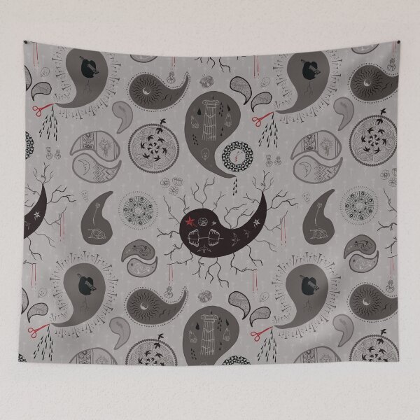 Item preview, Frida K Paisley Pattern with twigs designed and sold by Goddessart.