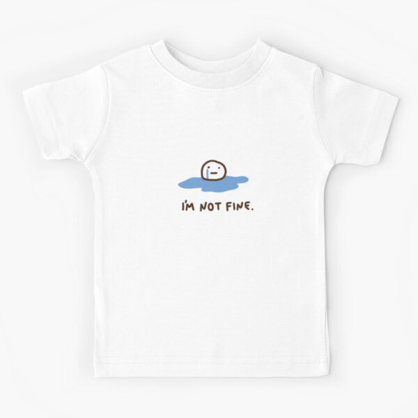 Item preview, I'm not fine, sad meme quirky rock designed and sold by enipop.