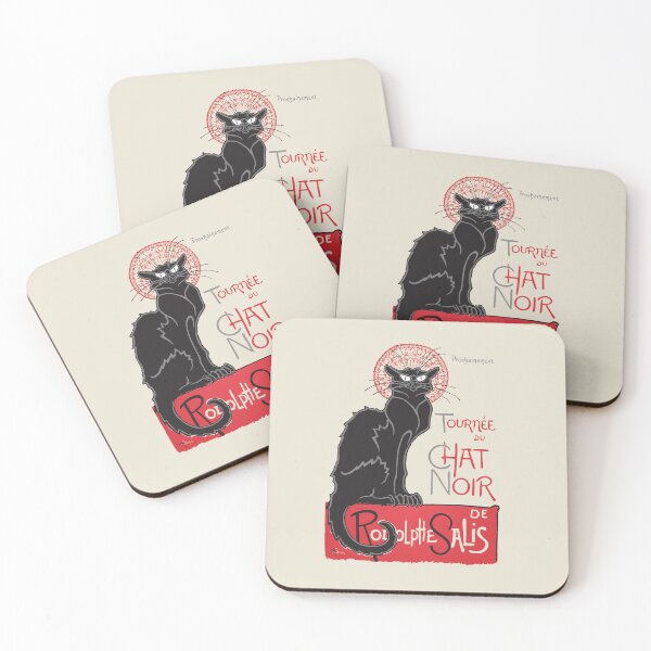 Item preview, Digitally restored high-resolution version of the iconic 1896 French poster "Le Chat Noir," featuring a black cat with bold typography, symbolizing Parisian cabaret history. designed and sold by mirrorimages.