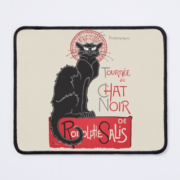 Item preview, Digitally restored high-resolution version of the iconic 1896 French poster "Le Chat Noir," featuring a black cat with bold typography, symbolizing Parisian cabaret history. designed and sold by mirrorimages.