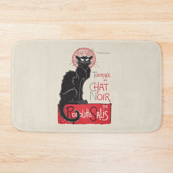 Item preview, Digitally restored high-resolution version of the iconic 1896 French poster "Le Chat Noir," featuring a black cat with bold typography, symbolizing Parisian cabaret history. designed and sold by mirrorimages.