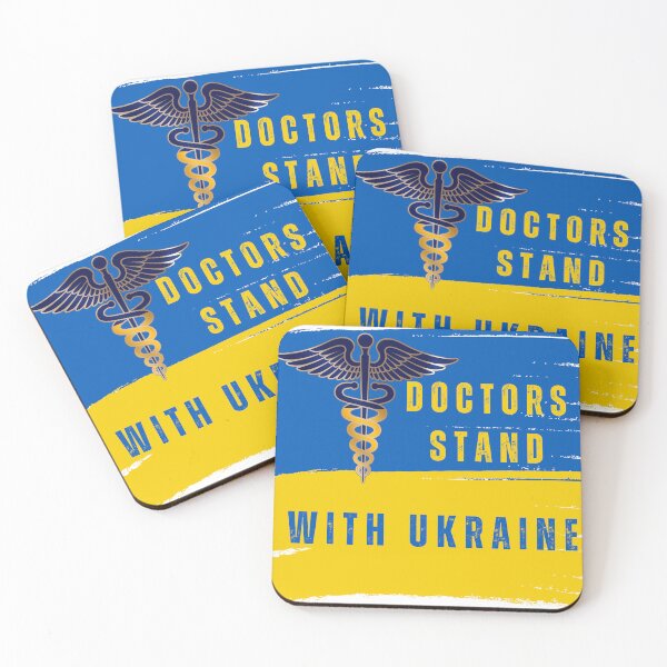 Item preview, Doctors Stand with Ukraine designed and sold by catthemedic.