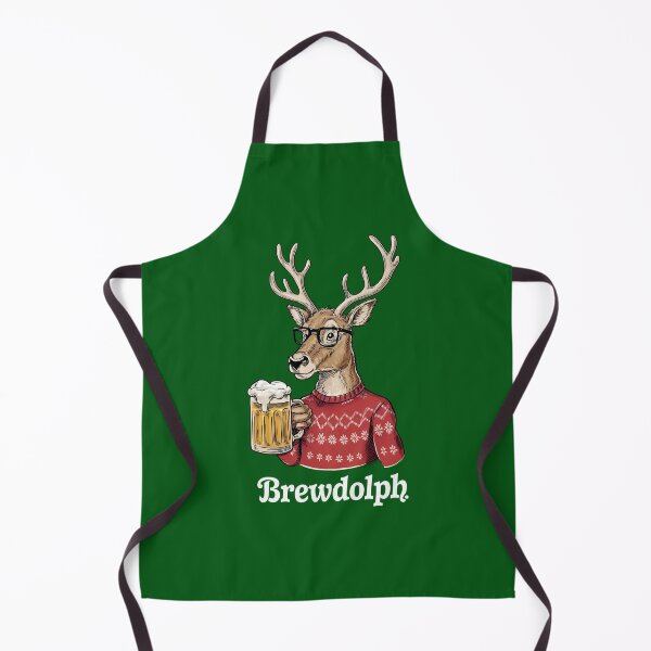 Item preview, Brewdolph - Christmas Reindeer Drinking Beer designed and sold by The magic Yellow bus.
