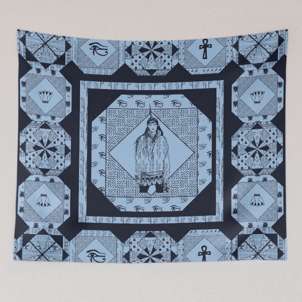 Item preview, Egyptian Goddess Maat Quilt designed and sold by Goddessart.