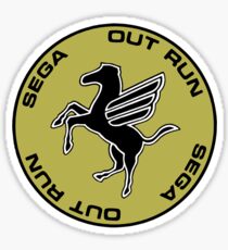 OUT RUN ARCADE STEERING WHEEL CAP Sticker