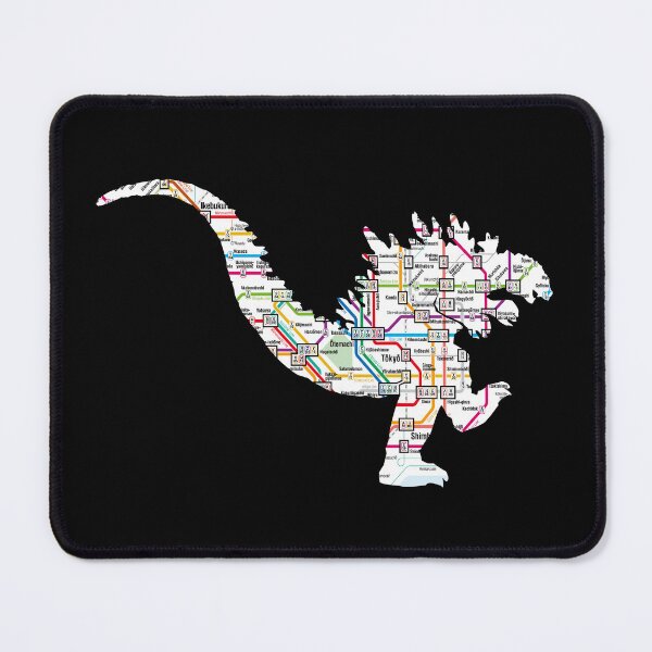 Item preview, Godzilla Stomping cut from Tokyo Subway Map designed and sold by Thomas-Duane.