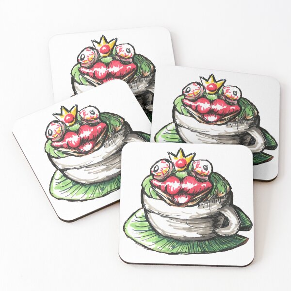 Item preview, cute frog sitting in a coffee cup designed and sold by puckerupfroggy.
