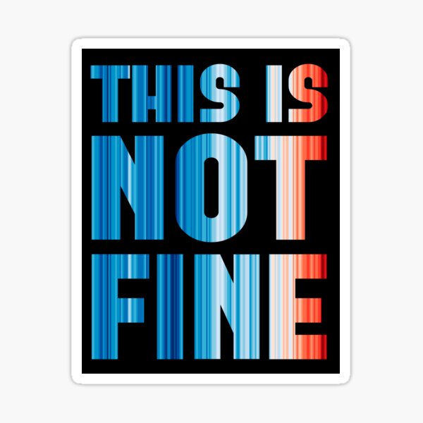 Item preview, Climate Change Stripes - This is not fine designed and sold by Frank J. Art.