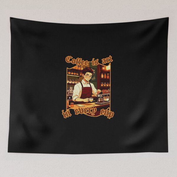 Item preview, Coffee is Art in Every Cup designed and sold by Migiteart.