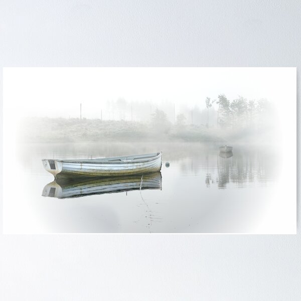 Item preview, Boats in the fog at Loch Rusky designed and sold by Theonebespoke.