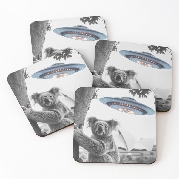 Item preview, Koala UFO Selfie designed and sold by RakelMacc.