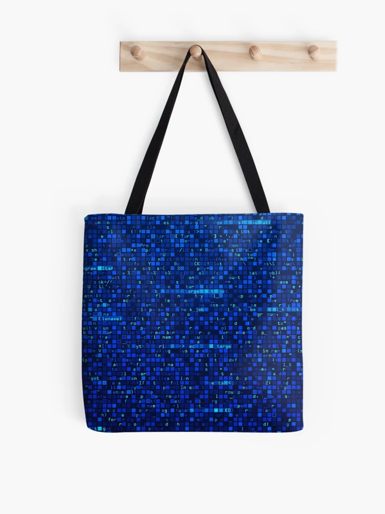 Thumbnail 1 of 2, Tote Bag, cyber security, programming script backdrop designed and sold by NiamLab.