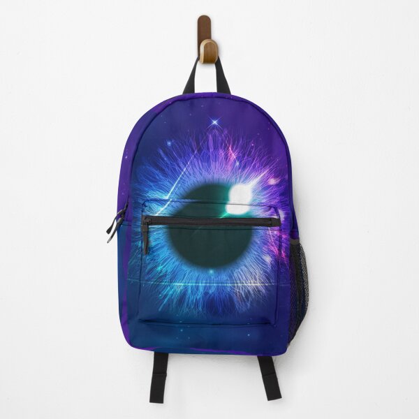 Item preview, universe cosmology, outer space galaxy mysterious eyeball blue purple designed and sold by NiamLab.