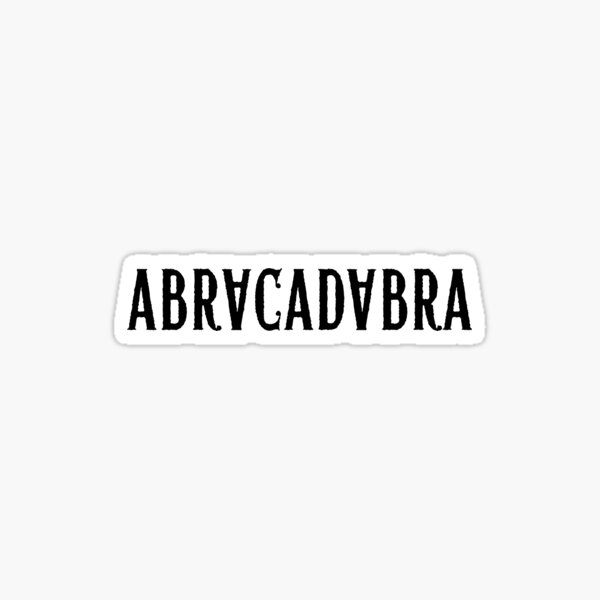 Aperçu de l'œuvre Texte effrayant de Lady Gaga Abracadabra créée et vendue par emsimps.
