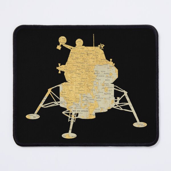 Item preview, Lunar Landing Module cut from a 1949 French Moon Map designed and sold by Thomas-Duane.