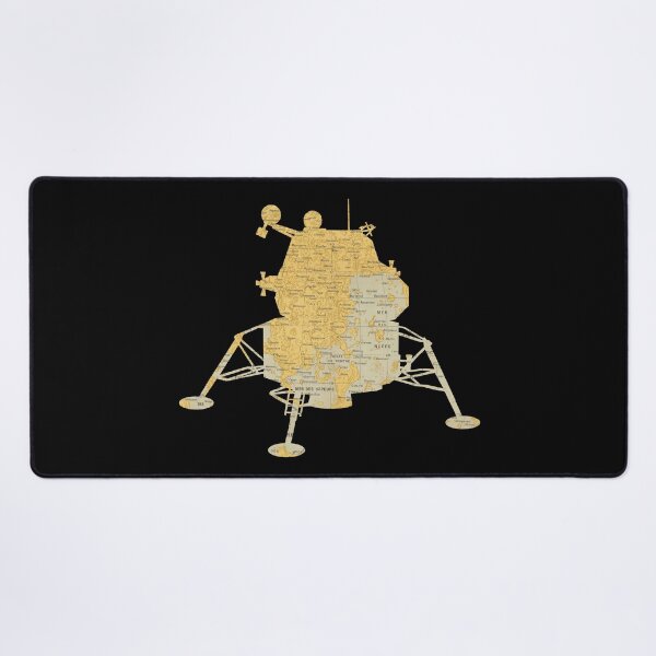 Item preview, Lunar Landing Module cut from a 1949 French Moon Map designed and sold by Thomas-Duane.