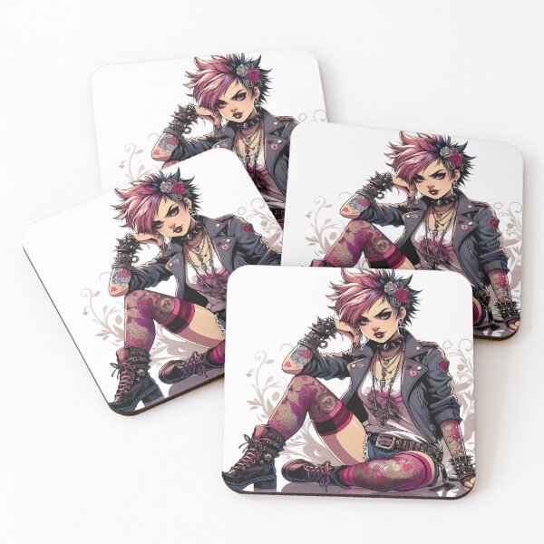 Item preview, punk girl designed and sold by rajdigitalarts.