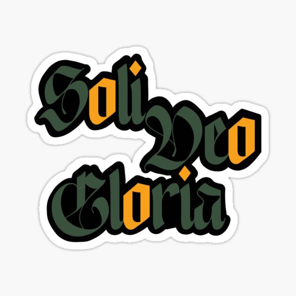 Vista previa del artículo con la obra «Soli Deo Gloria», diseñado y vendido por sota-senpai.