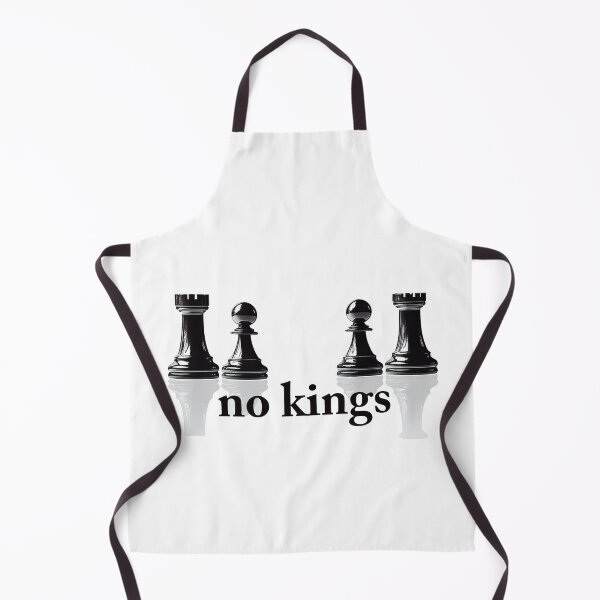 Item preview, Chess Pieces with "No Kings" Message designed and sold by chi3-jp.