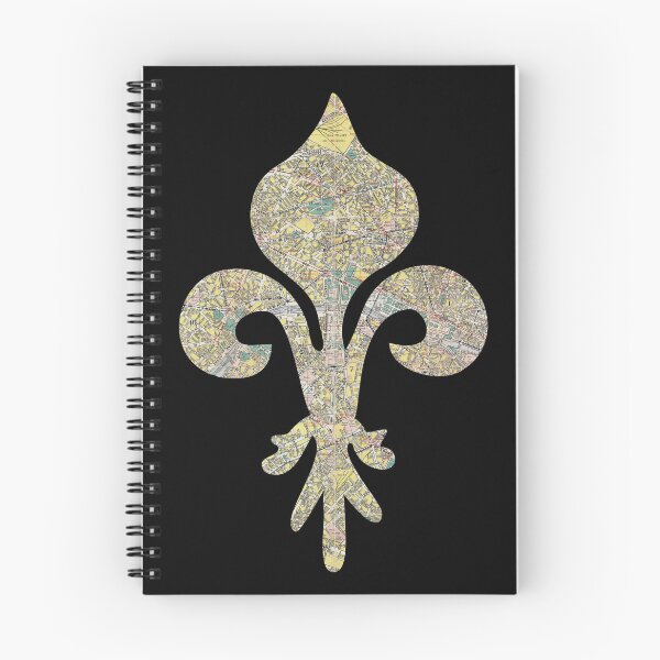 Item preview, Fleur de Lys cut from a 1930 Map of Paris designed and sold by Thomas-Duane.