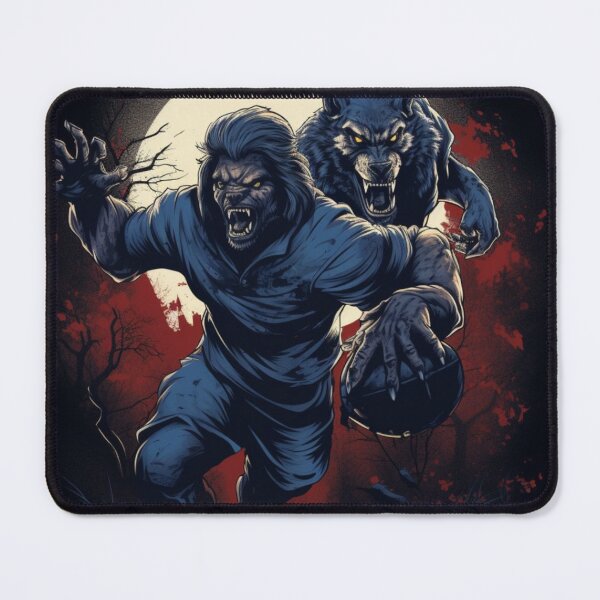 Item preview, Werewolf Football Rampage Under the Full Moon designed and sold by shoopylife.