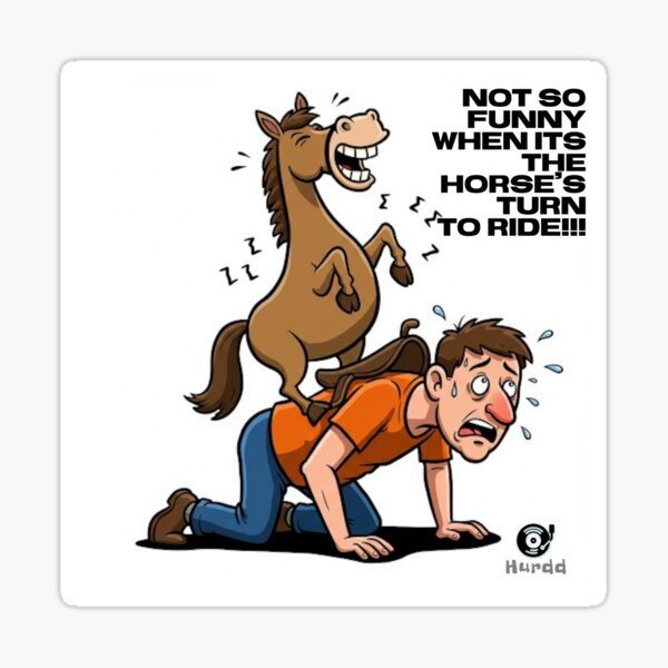 Item preview, Not So Funny/ Horse designed and sold by Hurdd.