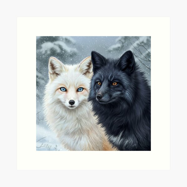 Item preview, Foxes in contrast designed and sold by jesse999james.
