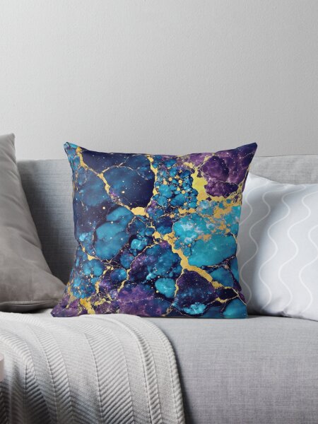 Item preview, Fantasy Blue, Purple And Golden (Faux) Marble Design designed and sold by DEC02.