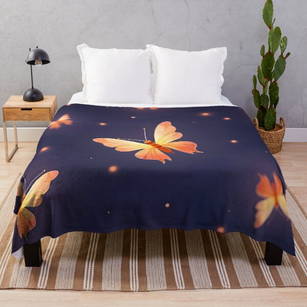 Item preview, Glowing Fireflies – Seamless Watercolor Night Pattern designed and sold by Whiteshadow130.