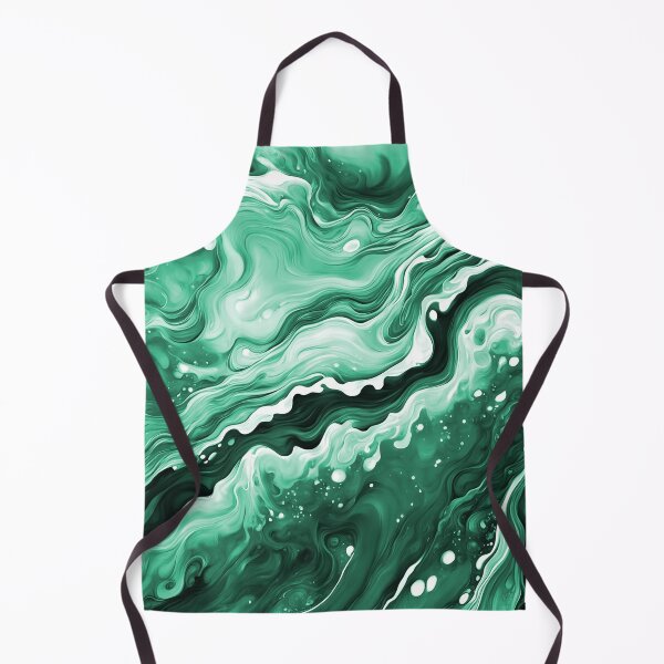 Item preview, Emerald Flow - Green Abstract Fluid Art designed and sold by AussieMuma.
