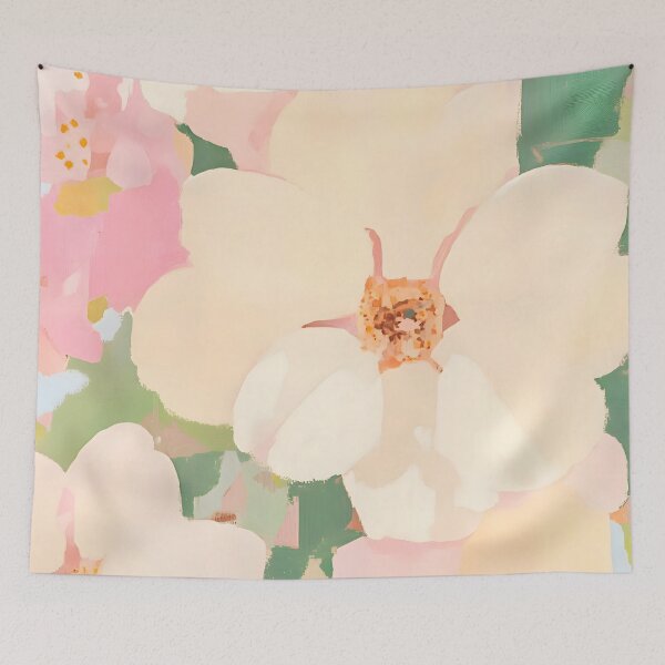 Item preview, The Softest Blossom | Pastel Subdued Floral Botanical Nature Painting designed and sold by 83oranges.com.