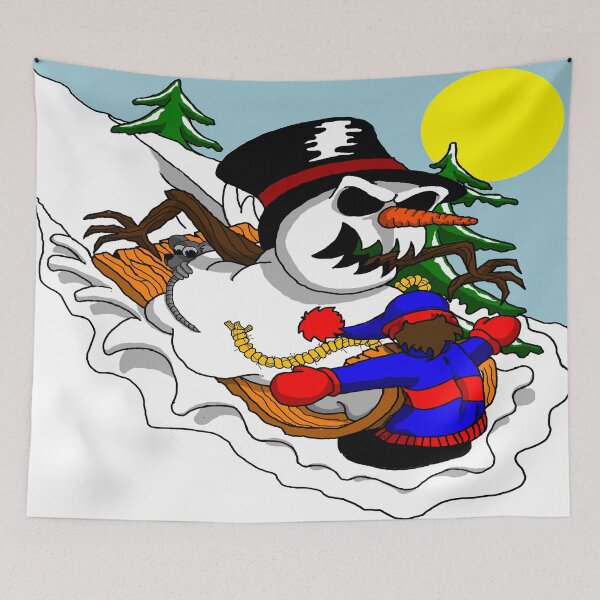 Item preview, SLEDINGSNOWMAN designed and sold by STUDIOTHREE13.