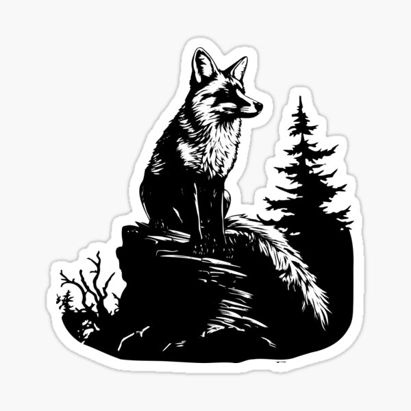 Item preview, Wild Red Fox Vulpes Sly Mammal Bushy-Tailed Fur Hunt designed and sold by inkoutninja.