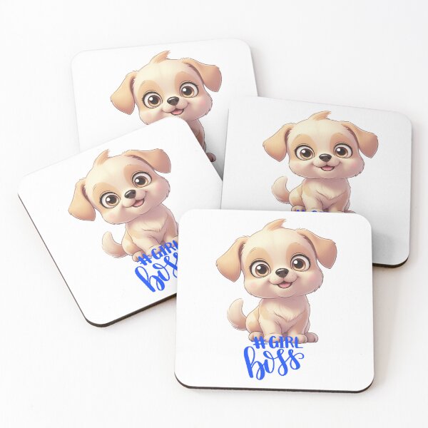 Item preview, Girl Boss Puppy – Empowering Cartoon Design designed and sold by Patternomania.