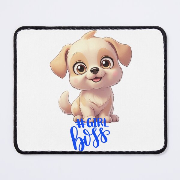 Aperçu de l'œuvre Girl Boss Puppy – Dessin animé stimulant créée et vendue par Patternomania.