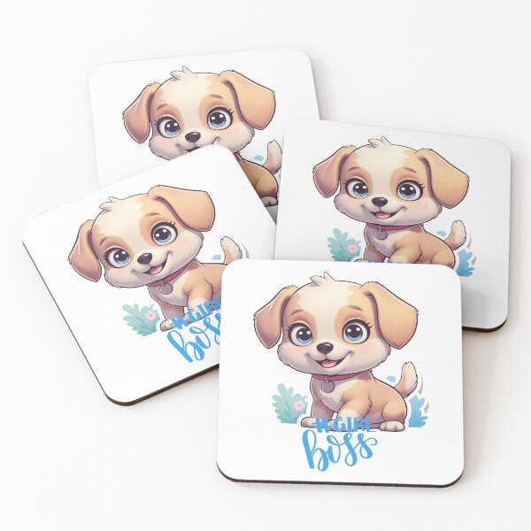 Item preview, Girl Boss Puppy – Empowering Cartoon Design designed and sold by Patternomania.